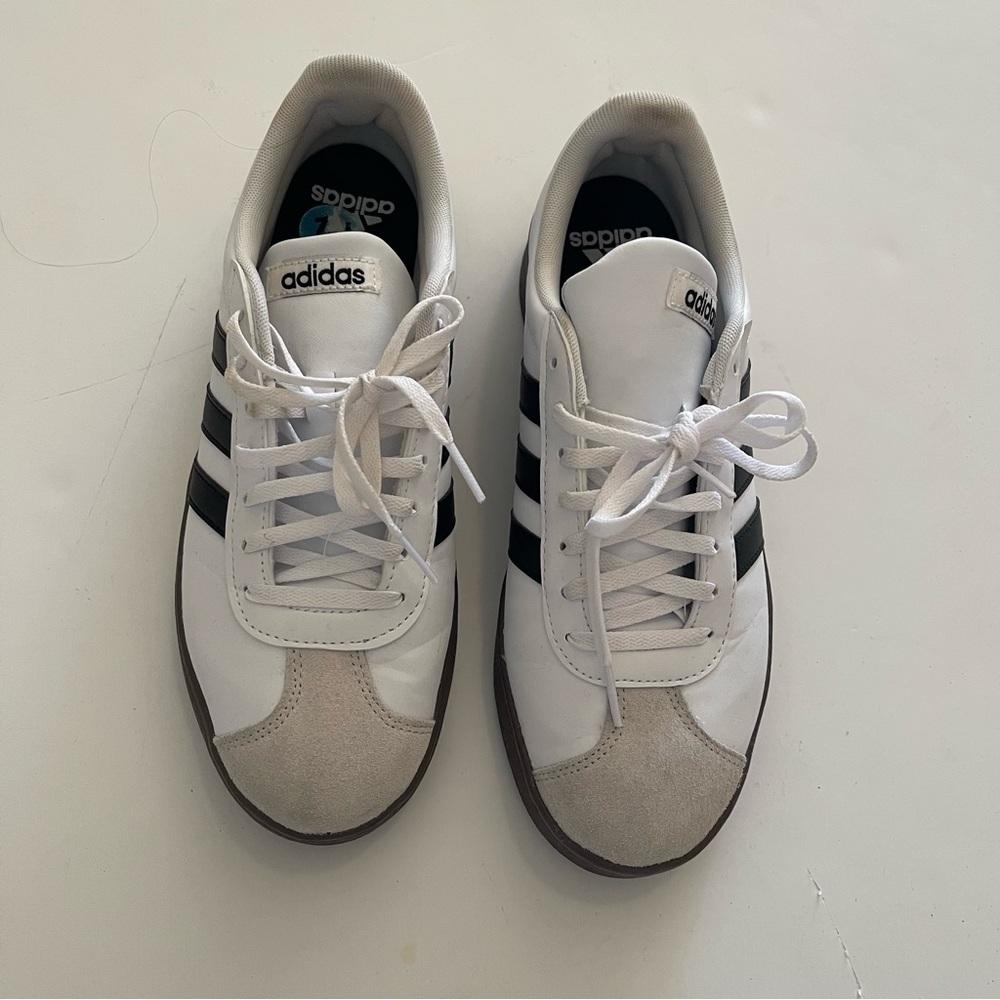 Adidas White and Black Classic Sneakers
